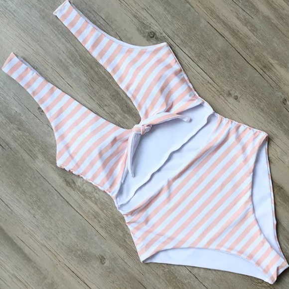 Coral coveKnotted high waist monokini - Picture 4 of 4